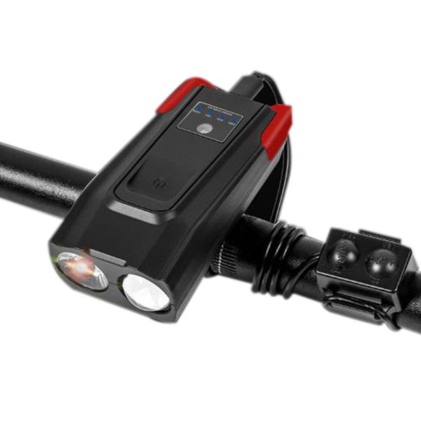 

bike lights 2000mah smart induction bicycle front light set usb rechargeable 800 lumen led with horn lamp cycling