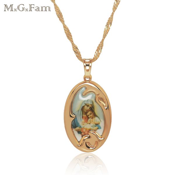 

mxgxfam (last price)18 k gp cross pendant chain mary with chain 45cm fashion 2020, Silver