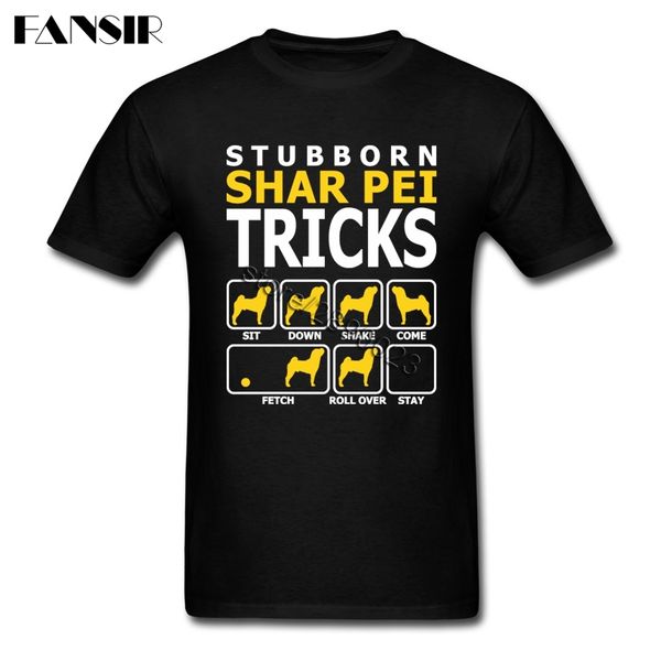 

summer shirts man short sleeve cotton custom shar pei dog clothes men t shirts
