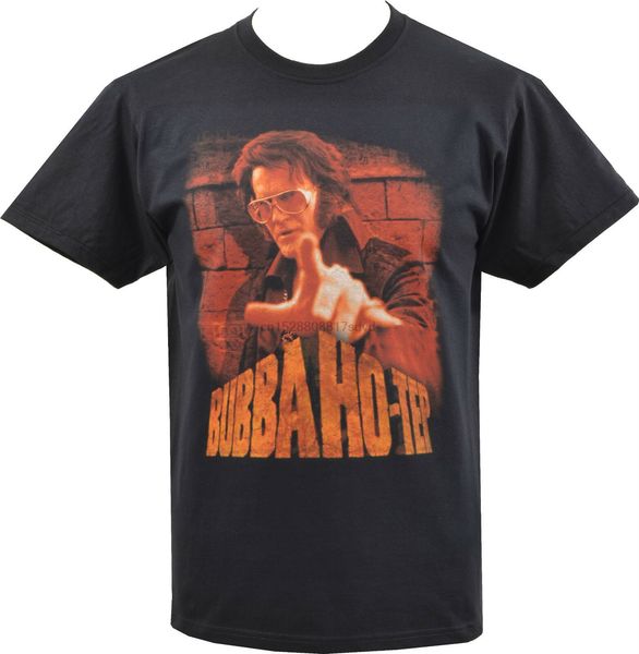 

mens black t-shirt bubba ho-tep mummy comedy horror film elvis presley jfk short sleeve hip hop tee t shirt tee