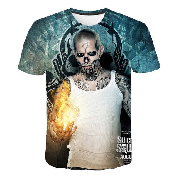 

suicide squad womens mens harley quinn the joker man black red 3d print shirts hentai horror hentai men clothing