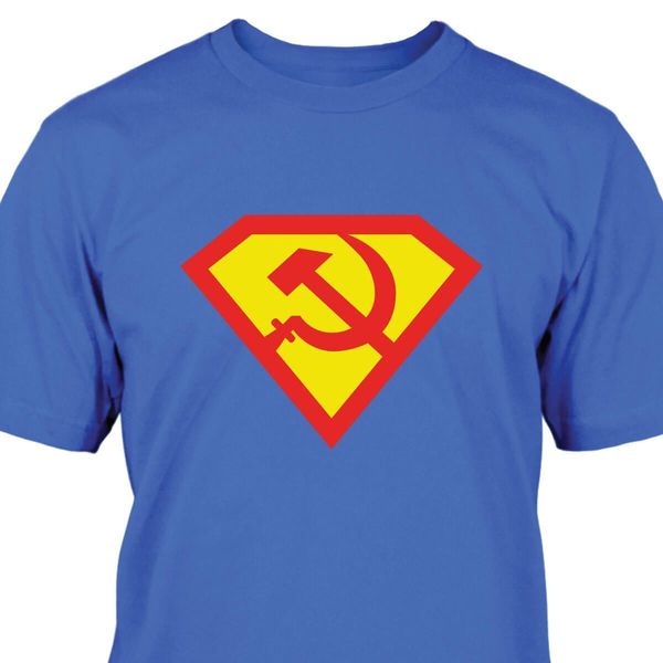 

2020 new 100% cotton fashion superman cccp t-shirt tee shirt