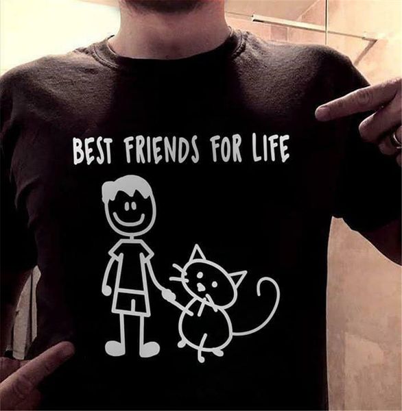 

лучшие друзья для жизни lover мужчины футболка хлопок s-3xl фитнес футболочку