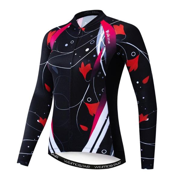 

racing jackets 2021 pro cycling jersey long sleeve ropa ciclismo team autumn bike clothing bicycle shirt maillot mtb clothes, Black;red
