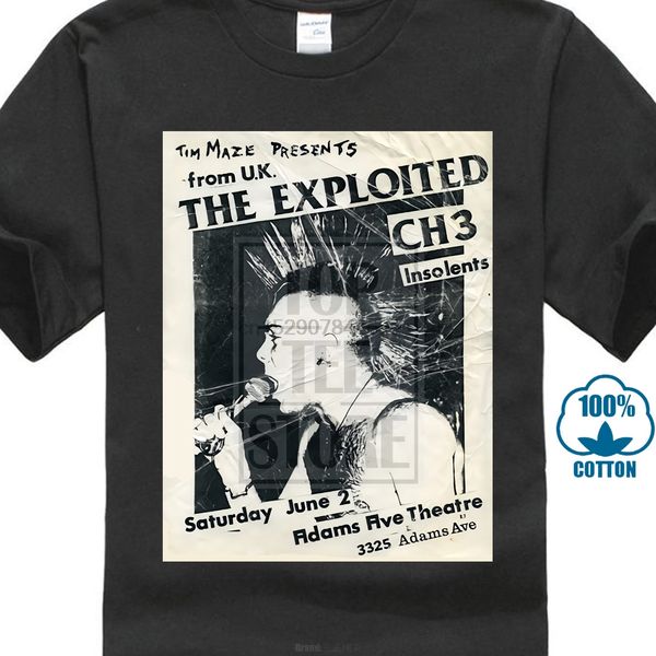 

the exploited t shirt uk subs agnostic front discharge punk rock graphic tee