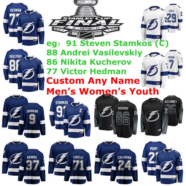 

финал кубка стэнли tampa bay lightning джерси brayden точка джерси райан каллахан энтони cirelli янни гурд хоккей трикотажные изделия на зак, Black;red
