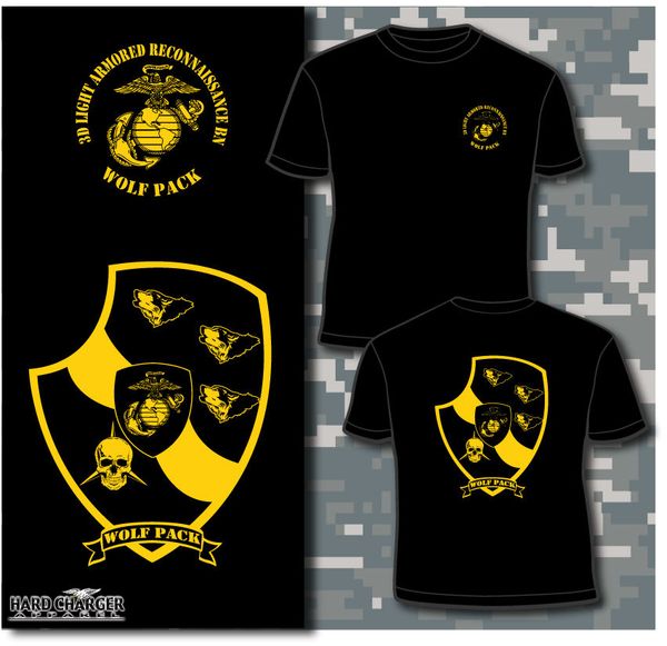 

2019 marine corps 3rd light armored reconnaissance bn lar wolf pack usmc shirt