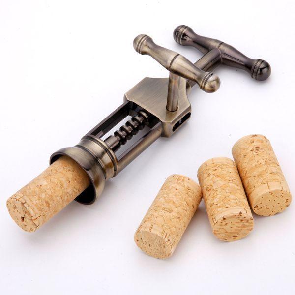 

high-grade zinc alloy wine opener bronze bottle opener screw corkscrew for dinner party bar