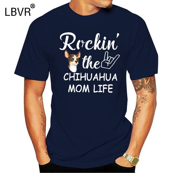 

men t shirt rockin the chihuahua mom life women t-shirt