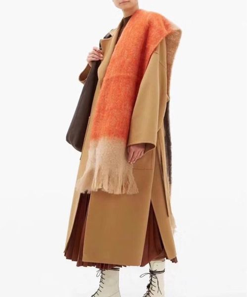 

europian style gradient color women long scarf autumn soft warm thik winter scarf shawl lady female, Blue;gray