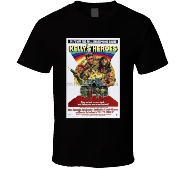 

kellys heroes cool 70s comedy vintage classic movie poster fan t shirt