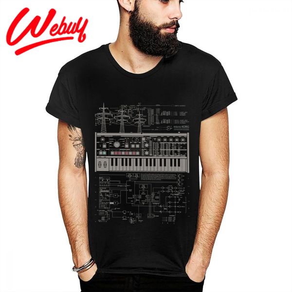 

casual microkorg korg industrial synth t shirt synthesizer techno electronic musical instruments summer hip hop tee shirt