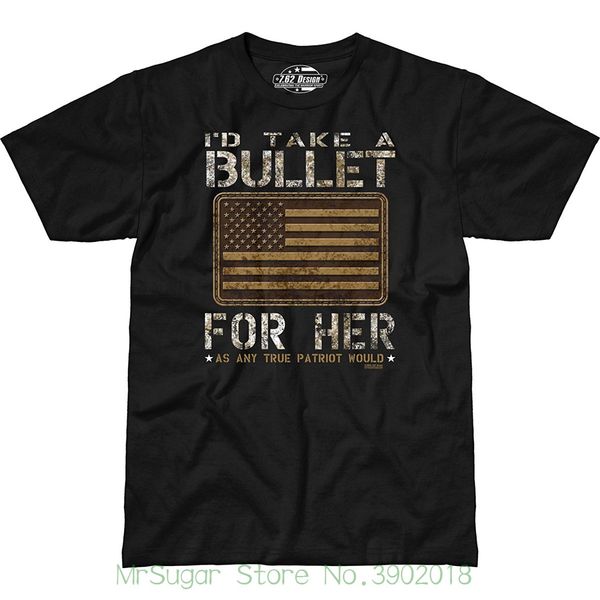 

7.62 design bullet for her' premium men t-shirt men custom printed hipster tees