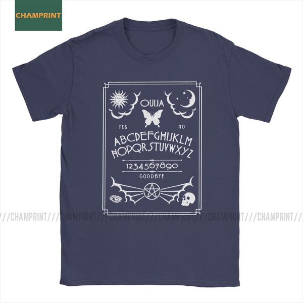 

ouija board t shirt men's cotton humor t-shirt witch spirit horror occult ghost death goth paranormal dead tees short sleeve