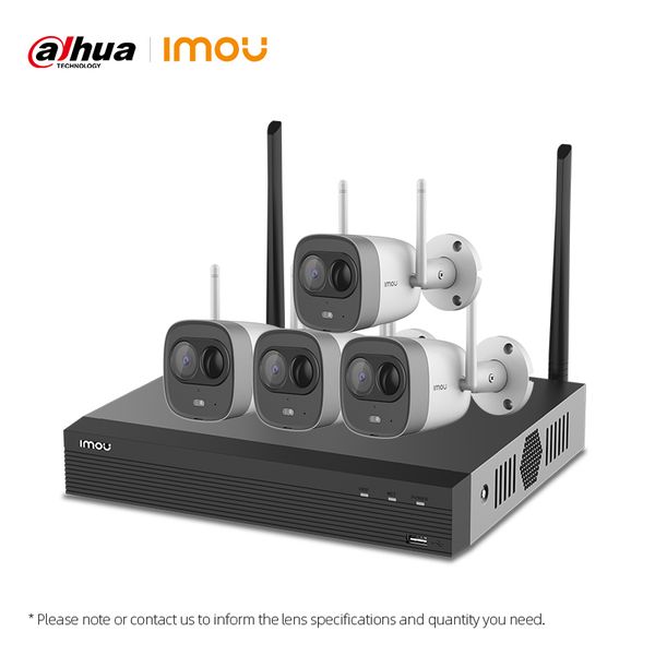 

dahua imou 4ch 2mp nvr kits wireless security system cameras h.265 4pcs outdoor waterproof wifi ip camera video surveillance set