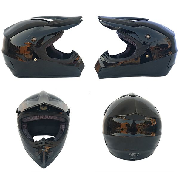 Capacetes de motocicleta de motocross de motocross off-road abrem a face completa offroad ATV Cross Racing Bike Moto Casque Motor Parts183R