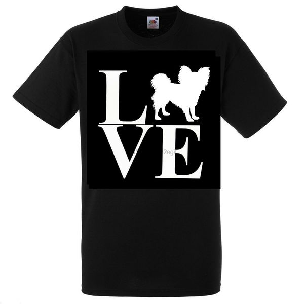 

papillon dog love . t shirt