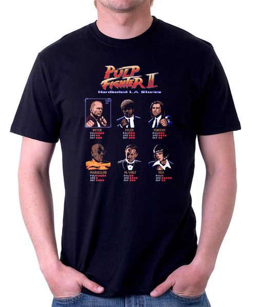 

pulp fiction ii вдохновленный смешной аркада хлопковая футболка fn9831 harajuku топы мода классический футболочку