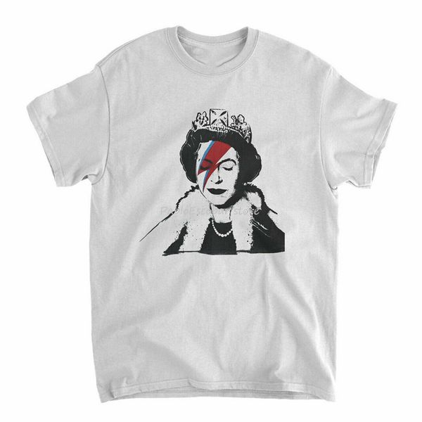

бэнкси t-shirt - зигги queen полноцветный печати 100% хлопок street art graffiti хлопка tee shirt new unisex смешной
