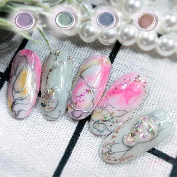 

wholesale new metal painting adhesive for nail care mirror ptherapy adhesive metal 3g nail art decor #by, Red;pink