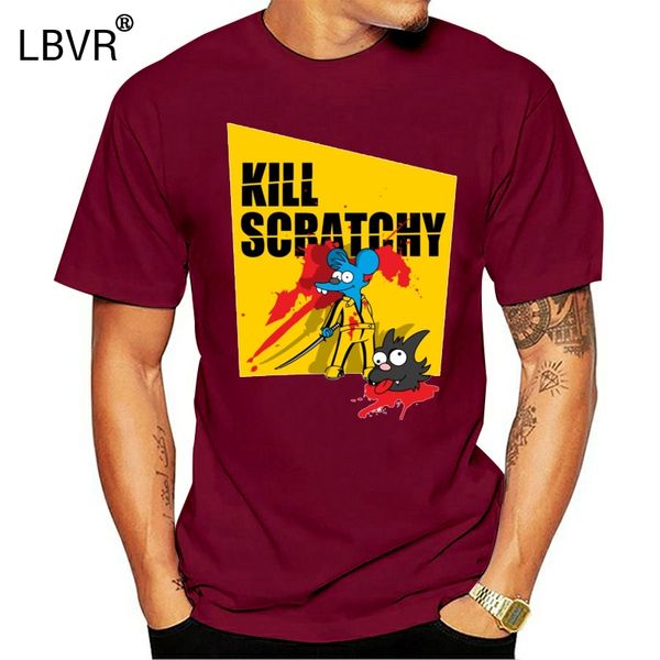 

kill kill bill beatrix kiddo scratchy itchy t shirt designing 100% cotton crew neck trend loose funny summer style shirt