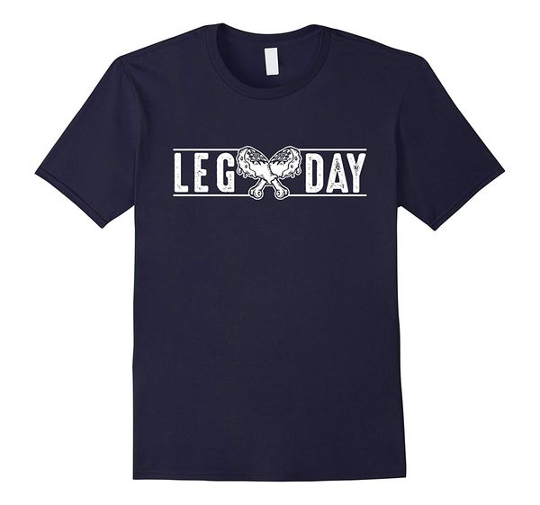 

2019 fashion men t shirt leg day funny weightlifting thanksgiving workout t shirt