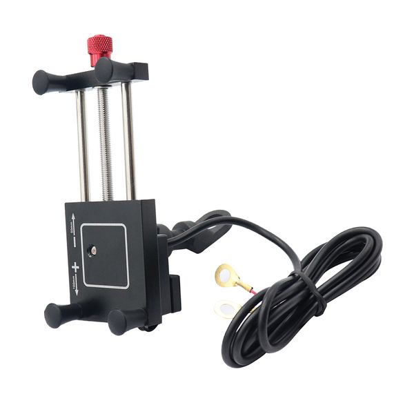 

motorcycle bike phone mount holder with usb charger socket adjustable length