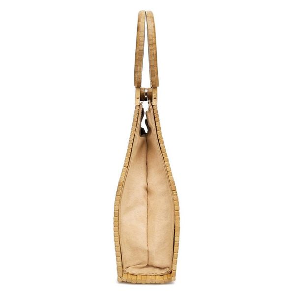 

stylish folding portable holiday bamboo bag woven basket shell bag