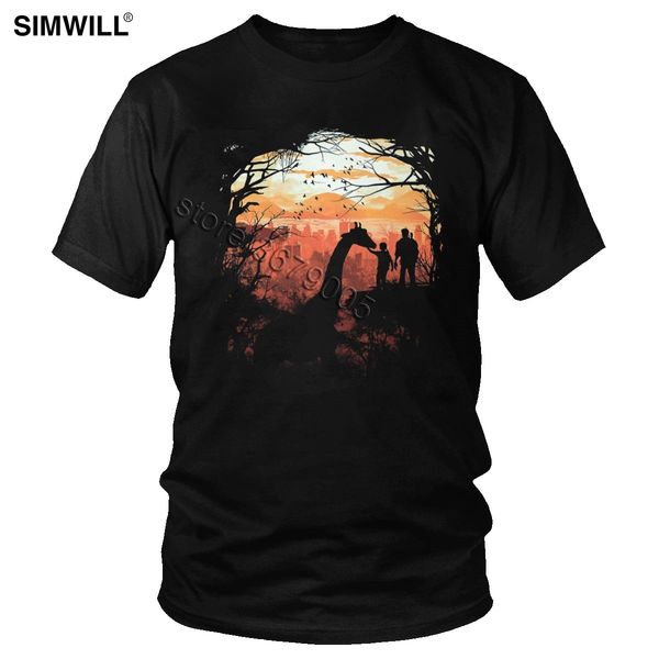 

save animal giraffe t shirt men unique cotton the last of us t-shirt for men short sleeves summer gaming lover gift tee apparel