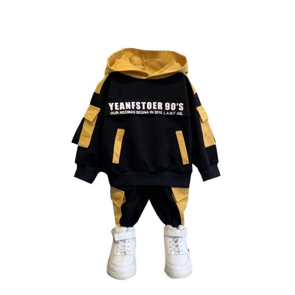 

jackets 2021 casual patchwork kids children's clothing girl fall boy birthday gift long sleeve windproof hoodie + pants boys clothes se, Blue;gray