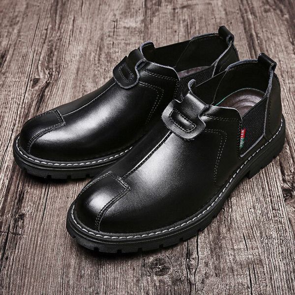 

new men boots botas masculinas mens casual shoes autumn winter boots men fashion shoes 2020 work, Black