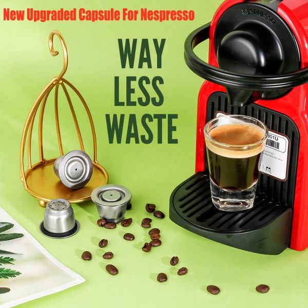 

coffee filters upgraded reusable for machine espresso capsulas de cafe recargables