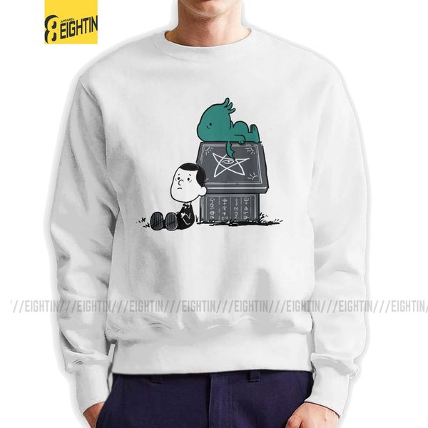 

men's call of snoophulhu hoodie hip-hop lovecraft cthulhu sweatshirts cotton warm pullover for men