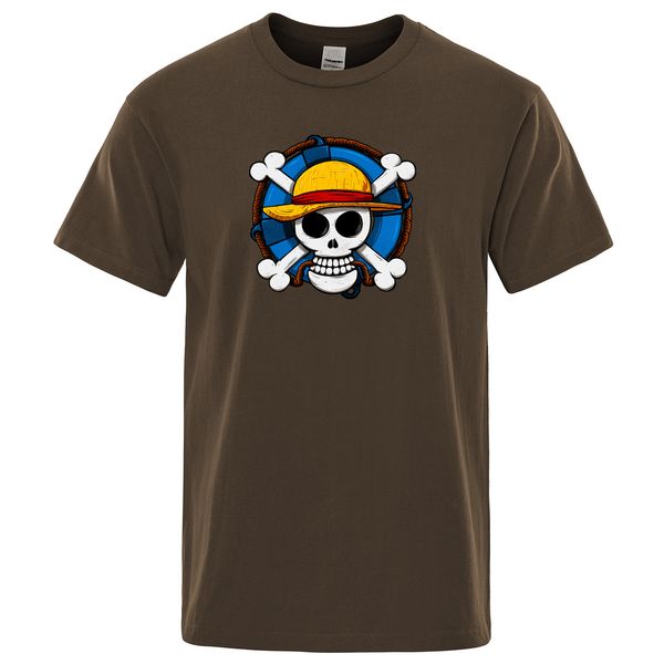 

sport luffy pirate flag mens t shirt one piece sukll japan anime men t-shirt 2019 summer cotton cool short sleeve male tee shirt