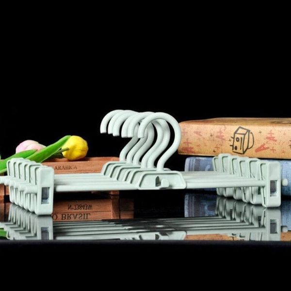 

new pants skirts clothes plastic hanger adjustable closet wardroble organizers family multifunction rack for pants space saving