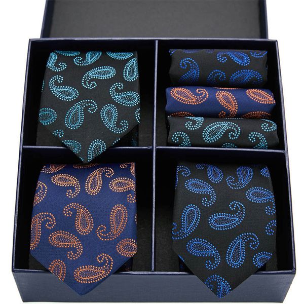 

3colors luxury silk ties men fashion necktie gift box ties for men neckties &pocket square mens necktie set for wedding, Black;gray