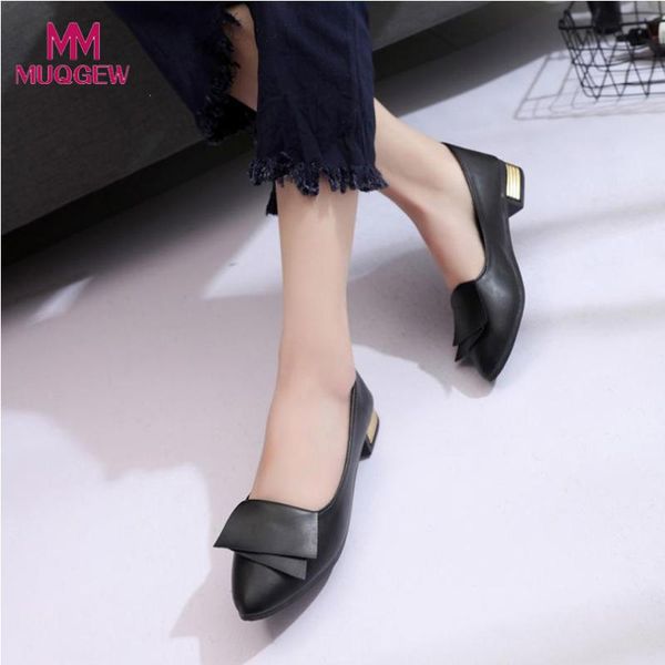 

2020 новые женская обувь летняя обувь офиса свадебное платье офис леди остроконечные скольжения женский элегантный плоский, Black