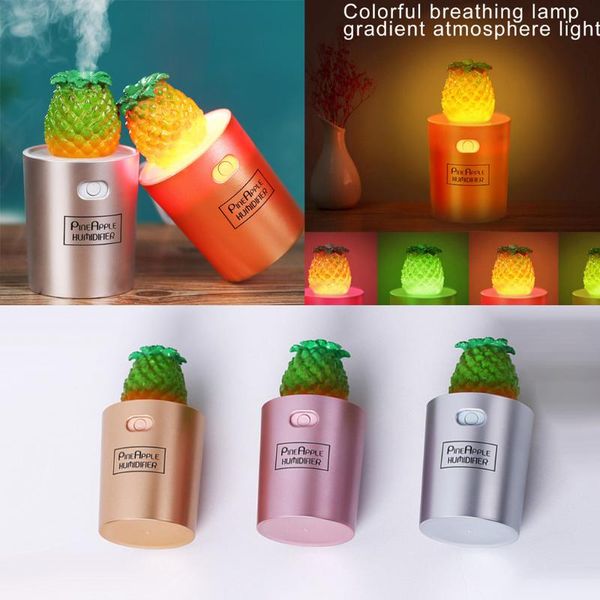 

creative pineapple shaped ultrasonic usb air humidifier mini aroma diffuser