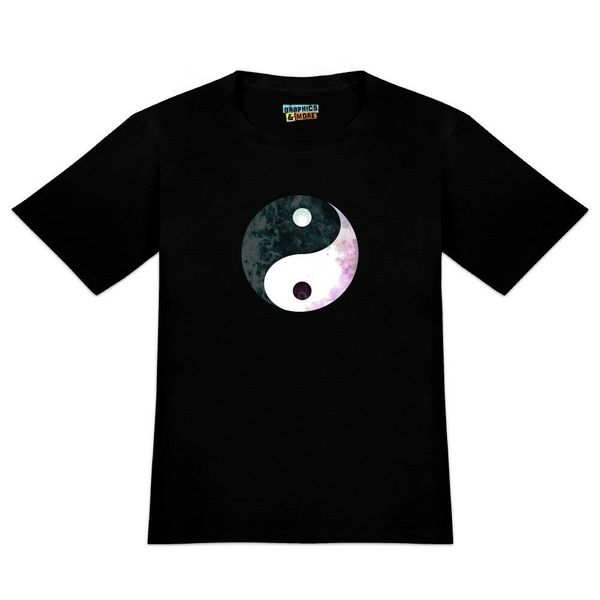 

инь и ян китайской дуальности акварельной symbol мужская новизна t-shirt