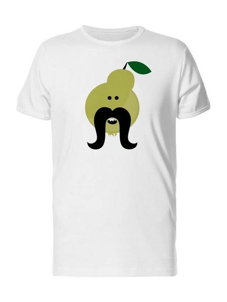 

pear with moustache icon men's tee -image by birthday gift tee shirt