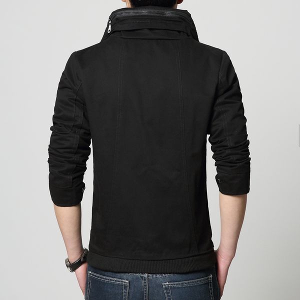 

and 2020 men's spring autumn jackets fashion hooded plus size outerwear male slim coat hoodie jacket, Black;brown