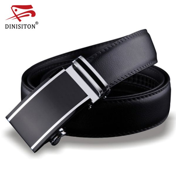 

belts dinisiton genuine leather for men designers luxury automatic buckle belt waist strap hombre male fashion, Black;brown