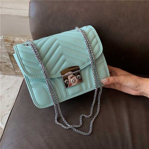 

new pu texture packet shoulder bag 2020 new fashion chain high-quality women's designer shoulder bag leisure wild