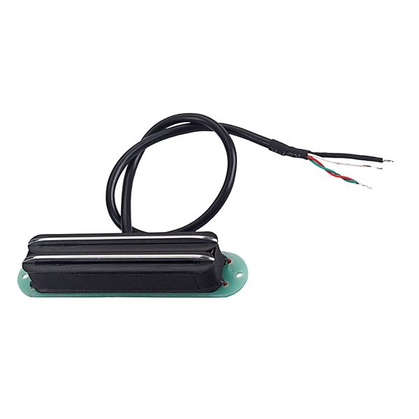 

portable acoustic folk guitar dual rail humbucker pickup green beige