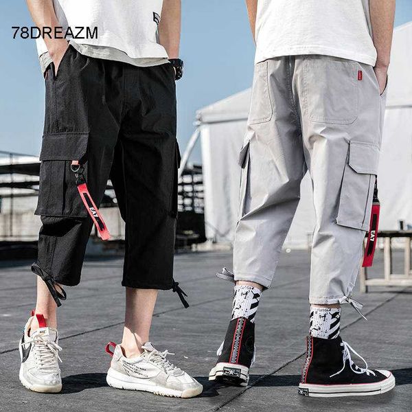 

5xl ankle-length cargo pants men streetwear black hip hop pants streetwear men clothes 2020 new cargo joggers casual