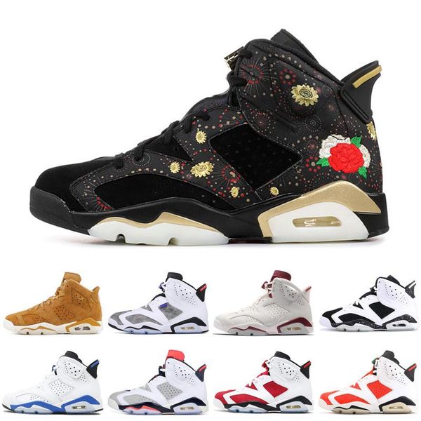 

6 6s basketball shoes mens new bred old black old black infrared sports shoes designer trainers sneakers us 7-13