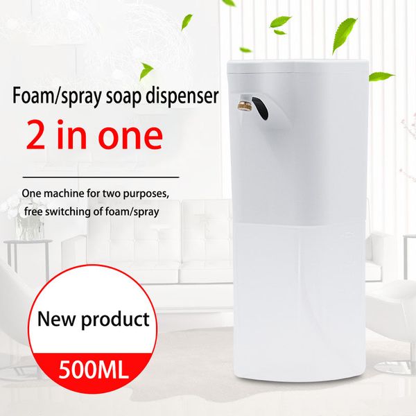 

automatic soap dispenser 2 in one touchless foam spray hand soap dispenser smart sensor liquid for bathroom