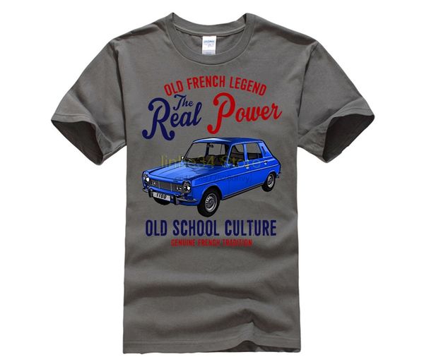 

винтаж французский автомобиль simca 1100 - новый хлопок футболки