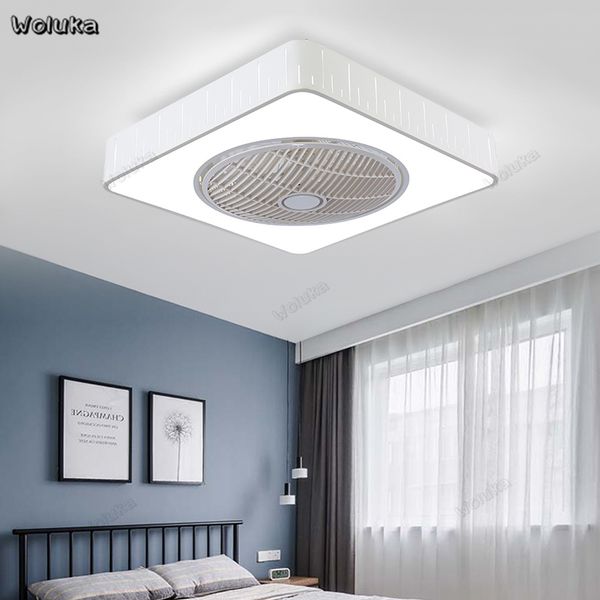 

electric fans invisible all-in-one dual-use circular square restaurant bedroom ceiling fan lamp cd50 w07