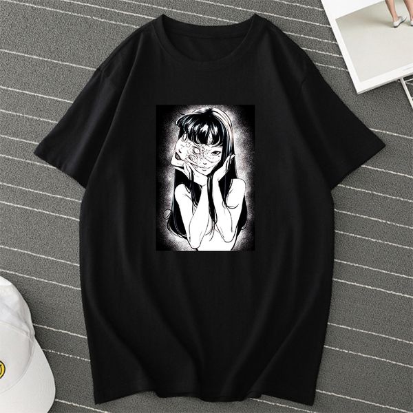 

streetwear прохладный футболки для мужчин tomie junji ито японского аниме тенниска vintage harajuku графический тис женщин 2020 summer tee t